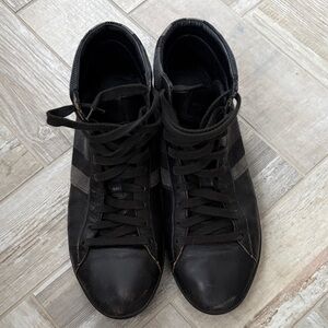 Burberry Black High-Top Men's Sneakers 100% Aunthentic
